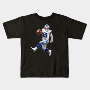 Eze #21 Runs The Ball Kids T-Shirt